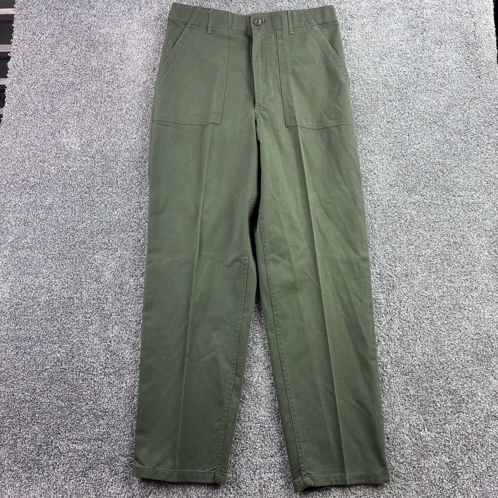 Vintage US Army OG-507 Fatigue Pants Mens 36x32 Green Utility Baker Trousers